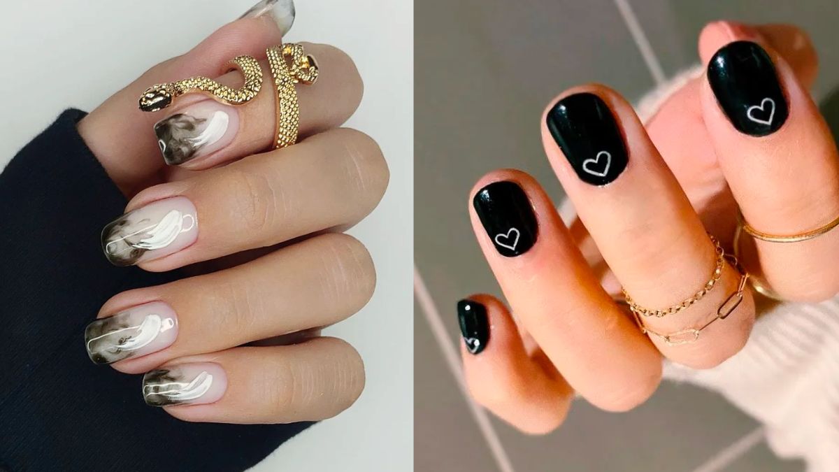 Black Nail Designs â€“ Classy And Edgy Soft Goth Aesthetic